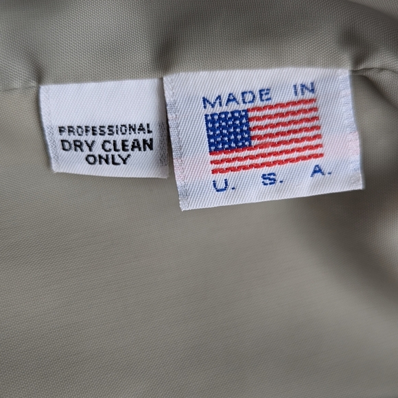 Vintage Jordache Harrington Bomber Jacket Beige Zip Up Made in USA Men’s Small - Picture 9 of 13